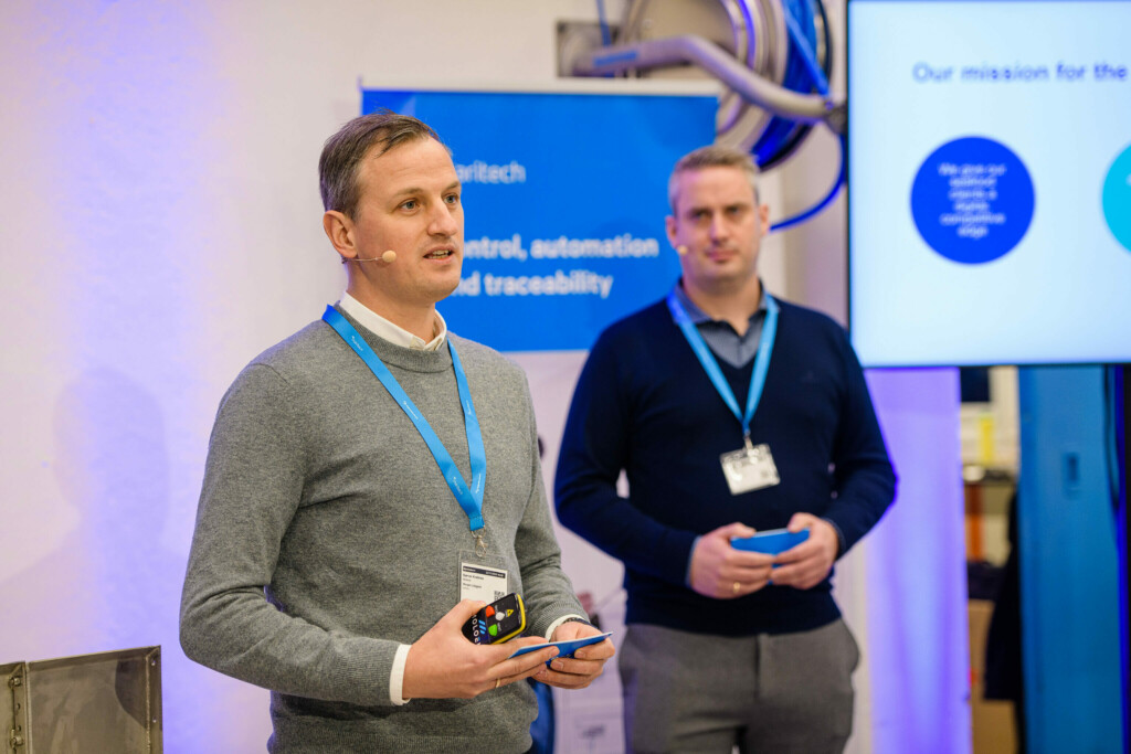 Product and technology Director Bjørnar Kvalsnes and IoT Director Andre Lillebakk, Maritech